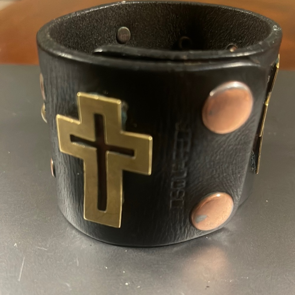 D SQUARED leather wristband